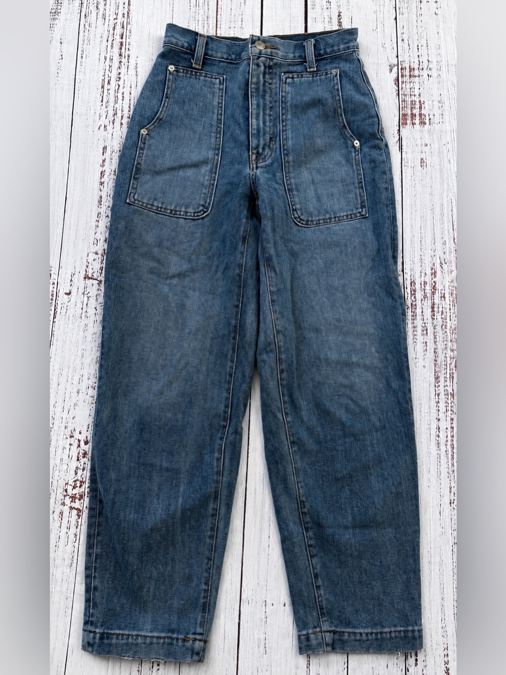 Madewell Balloon Jeans Workwear Edition NC337 Size 23 - Picture 2 of 8